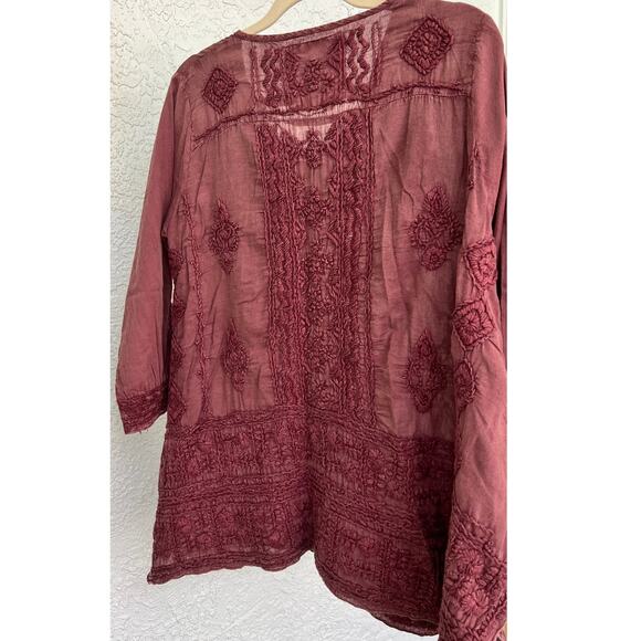 NWT Anthropology by Kyla Seo Blouse Pink Oversized - Picture 3 of 15